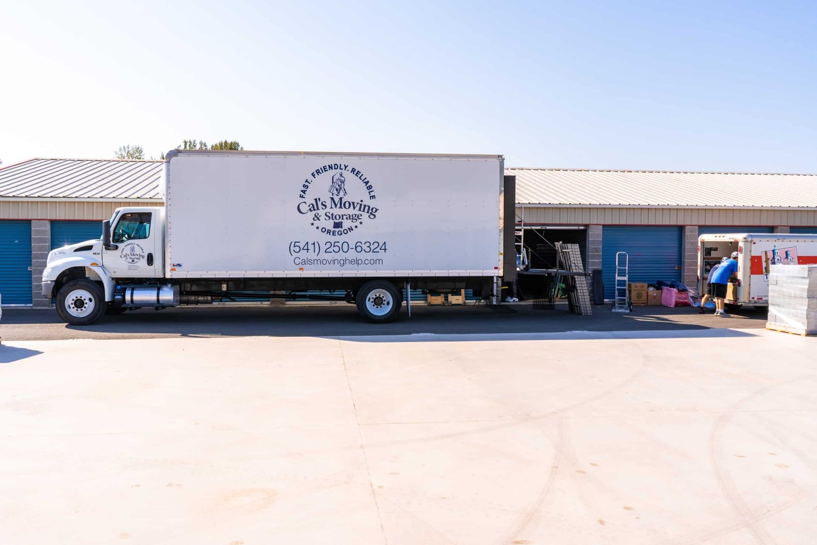 Cal's Moving crew loading a truck for a Portland residential move