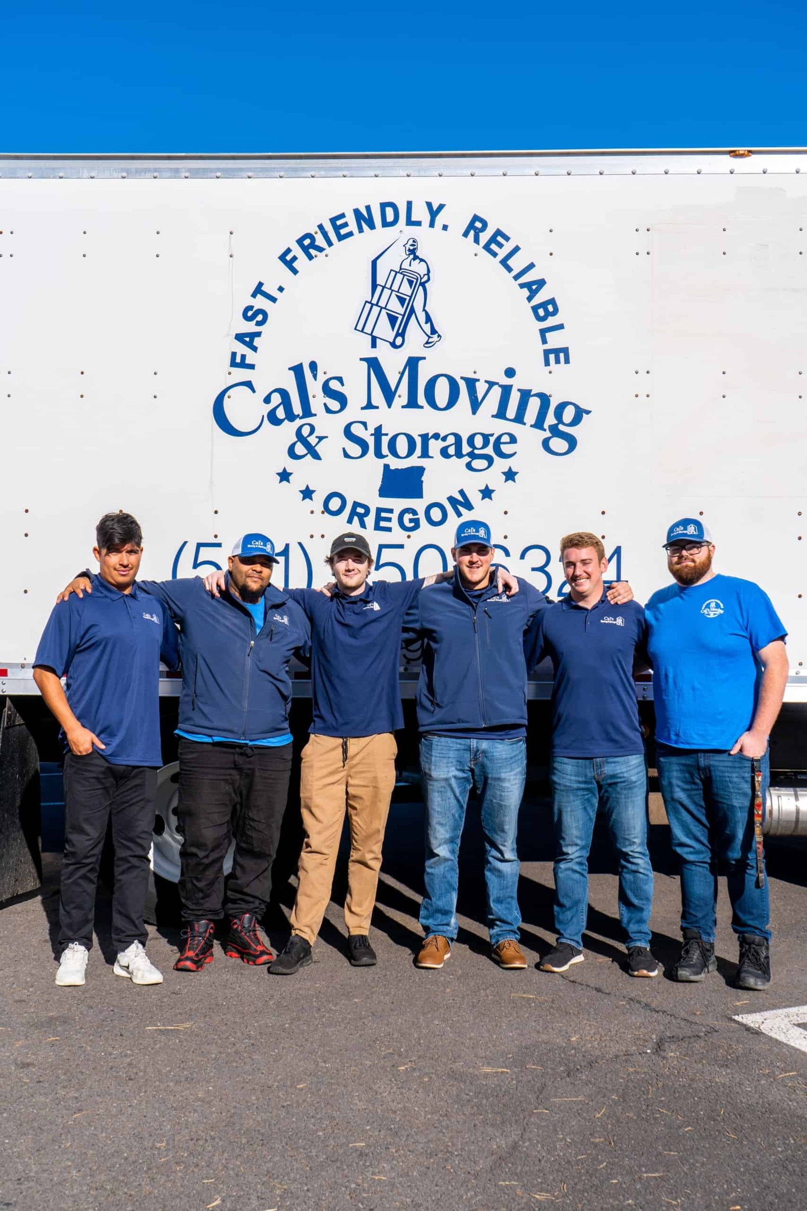 Cal's Moving and Storage team member helping with a Portland area move