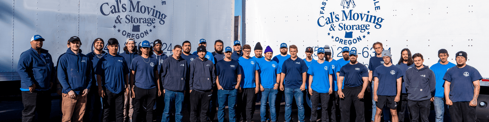 Cal's Moving team at a Beaverton home